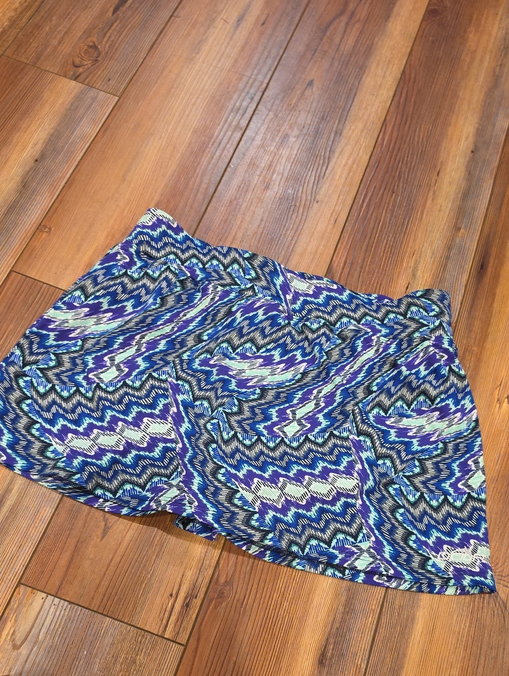 Dolfin Blue, Purple & Teal Patterned Skater Swim Skirt